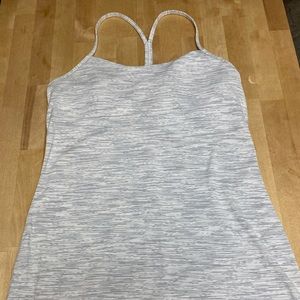 Lululemon Gray Power Y Tank Size 10